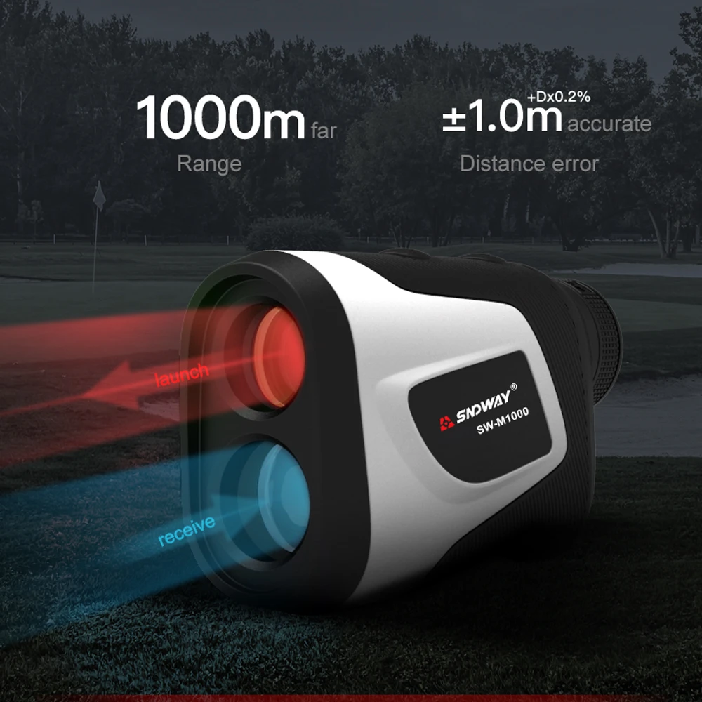 

SNDWAY Digital monocular telescope Laser rangefinders 500m /1000m Distance Meter 6X Speed Tester For Golf Sport, Hunting, Survey