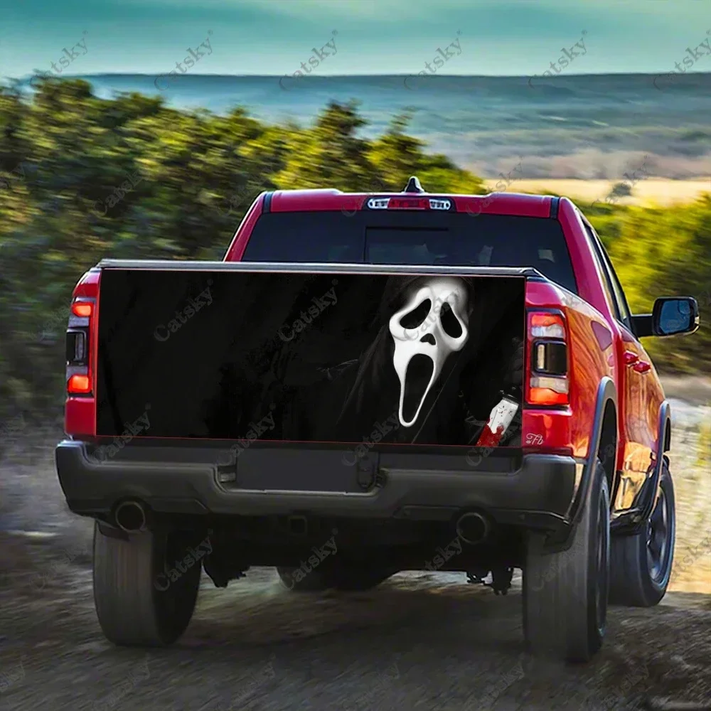 귀여운 유령 얼굴 자동차 데칼, 트럭 꼬리 수정 페인팅, 자동차 액세서리 장식, 자동차 스티커, 트럭 꼬리 페인팅 데칼