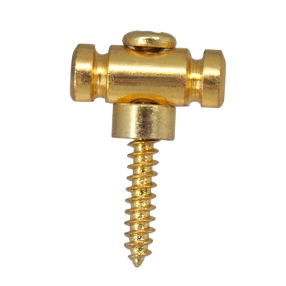 Guitar Roller String Trees Retainer Set with Screws - Silvery/Black/Gold Finish