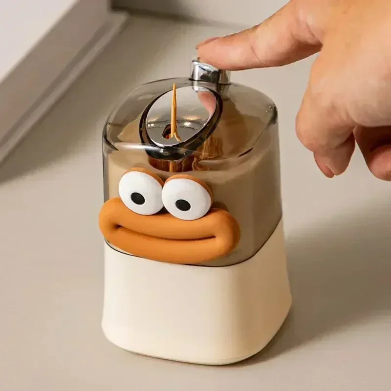 Automatic Toothpick Holder Dispenser, Toothpick Container Storage Box, Keep Toothpicks Hygienic Container, Pop Up Toothpick Box