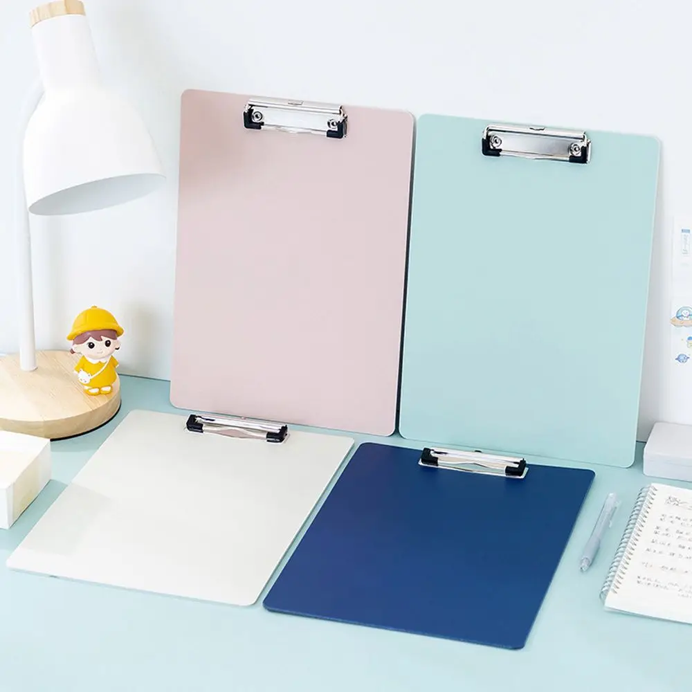 Simple Thicken A4 Folder Board Storage Clipboard Memo Pad Clip Notebook File Writing Clamps Paper Holder Office School Supplies transparent clipboard writing clipboard business folder