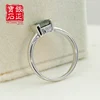 YinZheng Asscher Cut D VVS1 Green Moissanite Rings Pass Diamond Test S925 Sliver With GRA Certificate Wedding Rings For Women 3