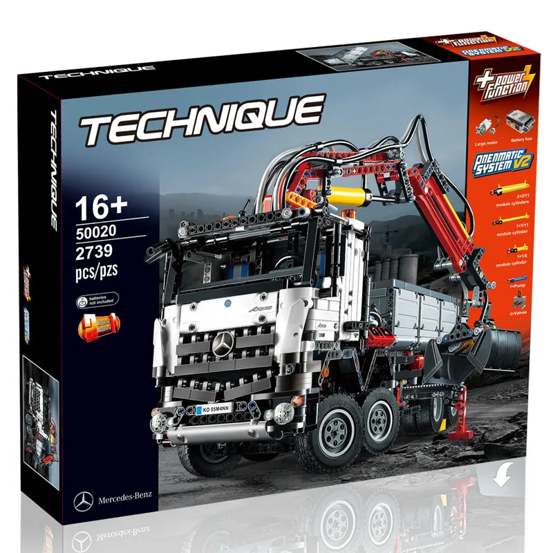 

20005 series The Arocs 3245 Truck Car Model Building Block Bricks Compatible with high-tech 42043 DIY Arocs Boys Toy Educational