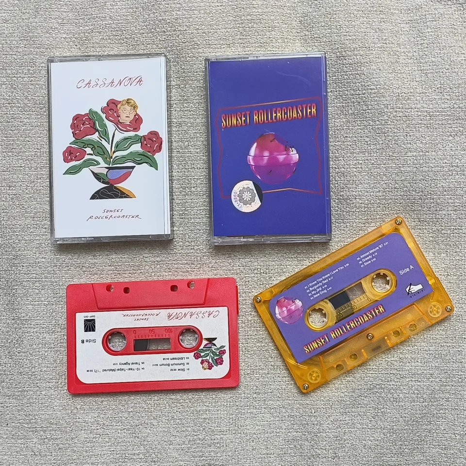 POP Sunset Rollercoaster Music Magnetic Tape Cassa Nova Album