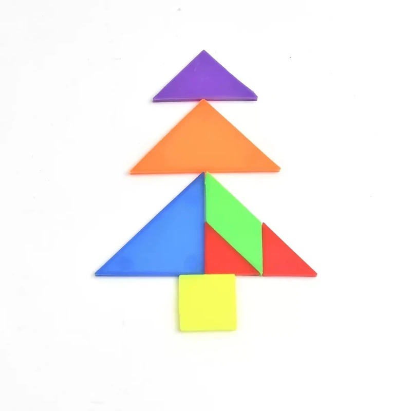 Mini Puzzle Tangram Puzzle Parent-child Game Toys Kids Baby Shower Birthday Party Gifts Pinata Party Favors 12 Packs
