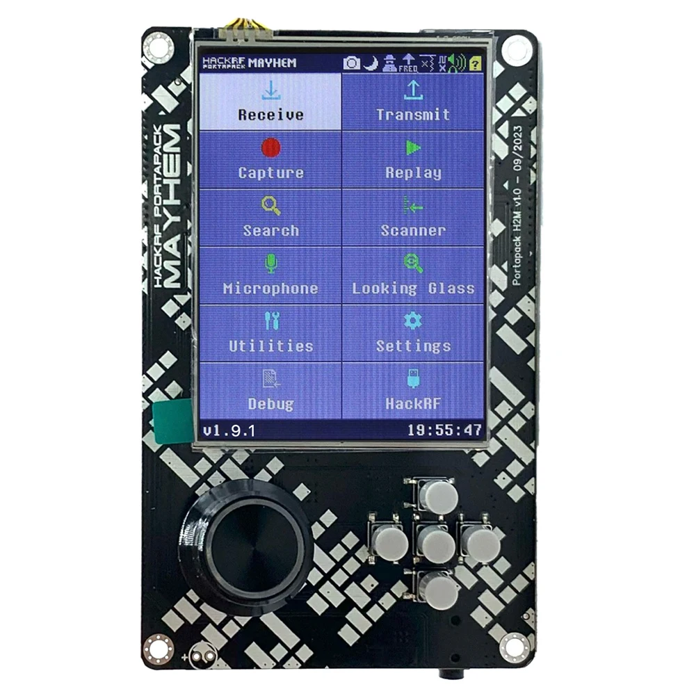 PortaPack H2M Signature Edition Software Defined Radio MAX2839 SDR Radio Receiver 10.00MHZ TCXO Analog GPS Assembled electronic kit for Hackrf