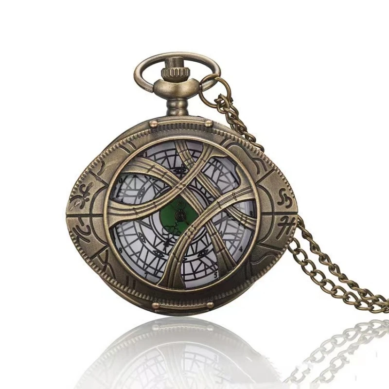 Creative Vintage Hollow Eye Pendant Quartz Watch Souvenir Sweater Chain Pocket Watch With Personality Gift quartz watch pocket watch