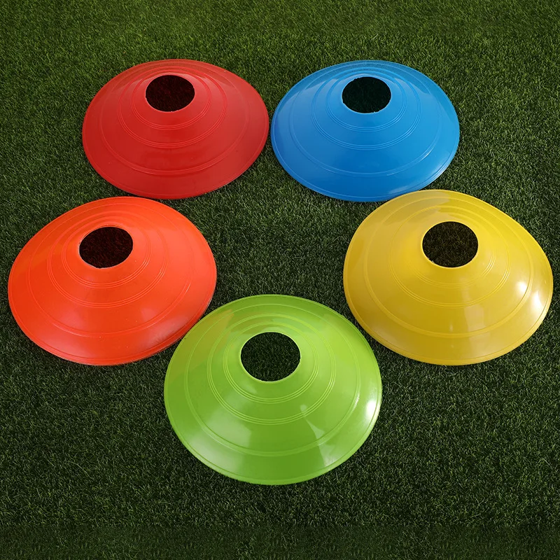 10Pcs Soccer Training Football Ball Game Disc Agility Disc Cone Set Multi Sport Training Space Cones Plastic Stand Holder Football Accessories