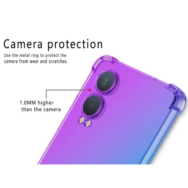 Gradient Airbag Shockproof TPU Protective Phone Cover
