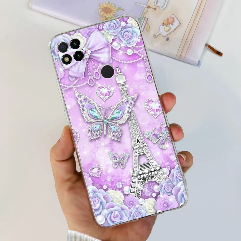 Floral Butterfly Pattern Soft Silicone Phone Case