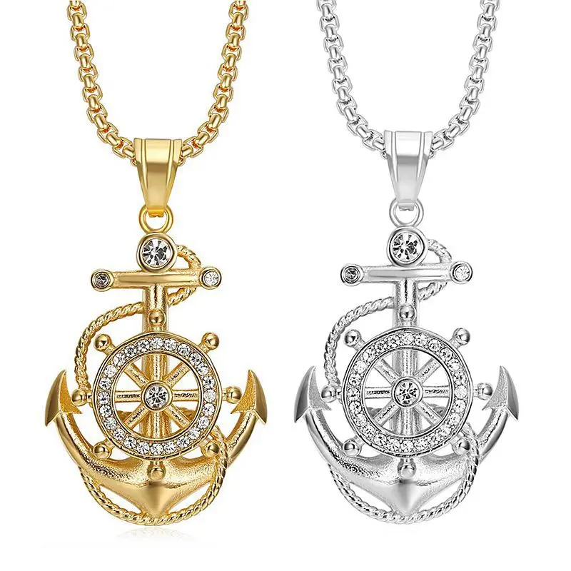 Bling Jewelry Collana Unisex In Maglia Marinaio Di Ancoraggio Marittimo In Argento Massiccio .925 Fatto In Italia Lunga 16 Pollici
