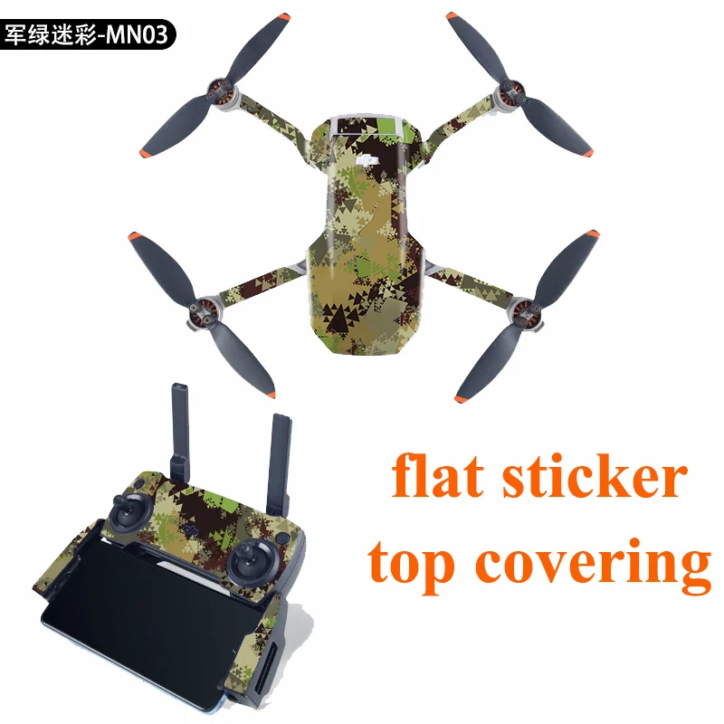 Protective Sticker For DJI MAVIC MINI Drone Body Controller Flat Covering Decorative Sticker Flim Top Cover Waterproof PVC ACC