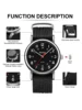 Foreign trade watch men's large dial quartz waterproof sports circular nylon strap simple casual gift exquisite watch box 5