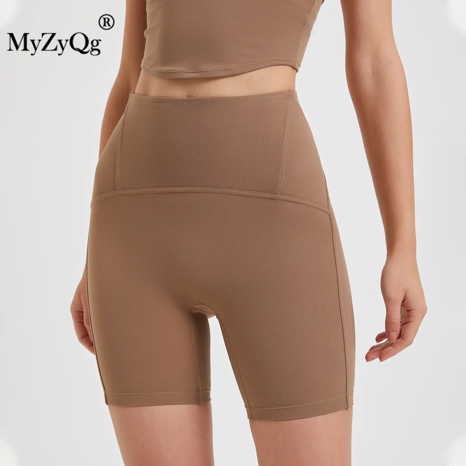 

MyZyQg High Waist Peach Buttock Lifting Quarter Pants Sports Quick Dry Nude Sense Yoga Shorts Fitness Riding Training Legging