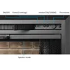 Klaus Electric Fireplace Insert with Fire Crackling Sound, Glass Door and Mesh Screen, 750/1500W, Black, 33 1/16 Inches Wide 5