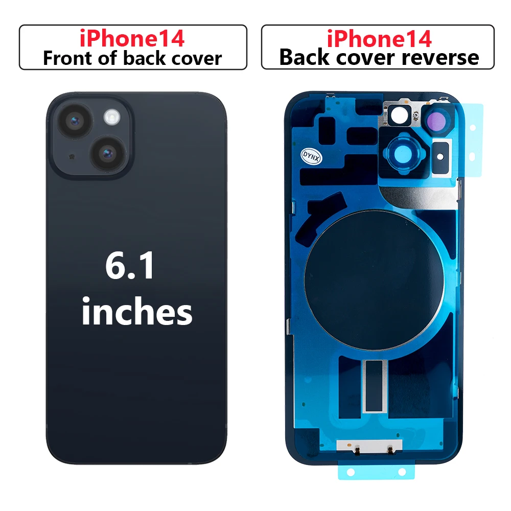아이폰14 유니바디 빅홀 백커버 글래스(렌즈 포함) 1개, 아이폰14 플러스 교체용 후면 도어 하우징 패널 백 글래스