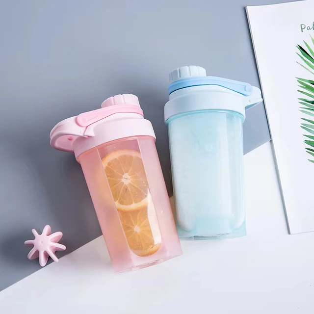 1pc 16.9oz/500ml Shaker Protein Bottle Powder Shake Cup Water Bottle Plastic Mixing Cup Body Building Exercise Bottle 6