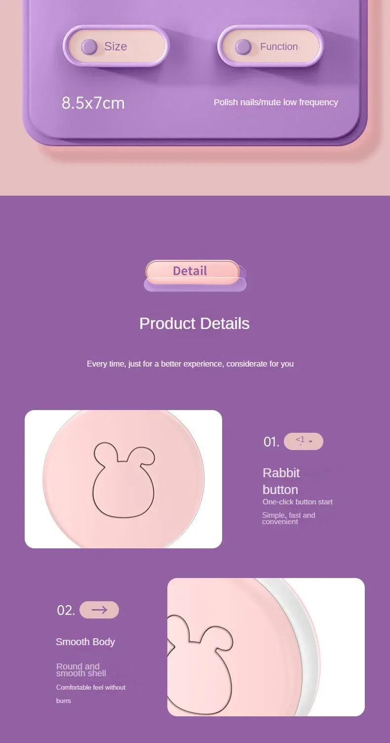 Tondeuse électrique, outils de soins, ensemble d'hygiène pour enfants, outil de polissage pour enfants, manucure pour bébé, coupe-ongles_voghion.com