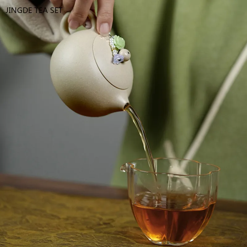 200ml High Quality Yixing Purple Clay Teapot Exquisite Filter Xishi Kettle Custom Beauty Tea Infuser Chinese Zisha Tea Set