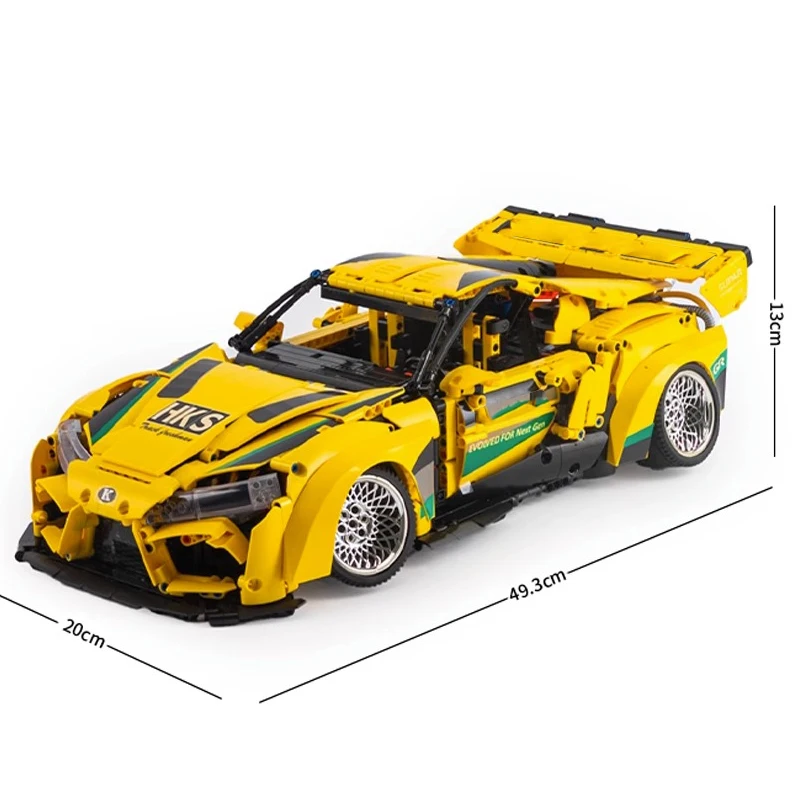 Модель спортивного автомобиля KBOX 10249 technbull Demon Low-lying, 2628 деталей, строительные блоки, кирпичи, пазлы, игрушки, рождественские подарки для детей (art.: 3920c350bb7ff) - 3920c350bb7ff