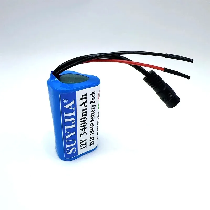 Batteria Li-ion 12V 3S1P 12.6V/11.1V 18650, Alimentazione De Secours 6800mAh, CCTV, Caméra, Fascia Pistola, Batterie agli ioni di litio - Image 4