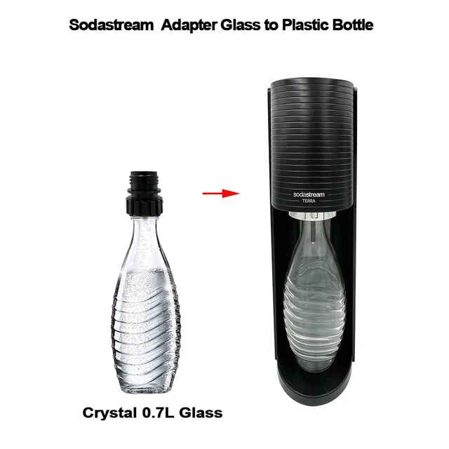 Adaptateur pour bouteille en verre cristal 0.7L, bouteille en plastique  pour machine SodaStream - AliExpress
