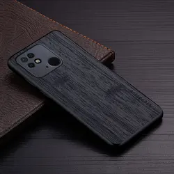 Copertura per telefono in pelle con motivo in bambù di lusso - Custodia elegante e durevole