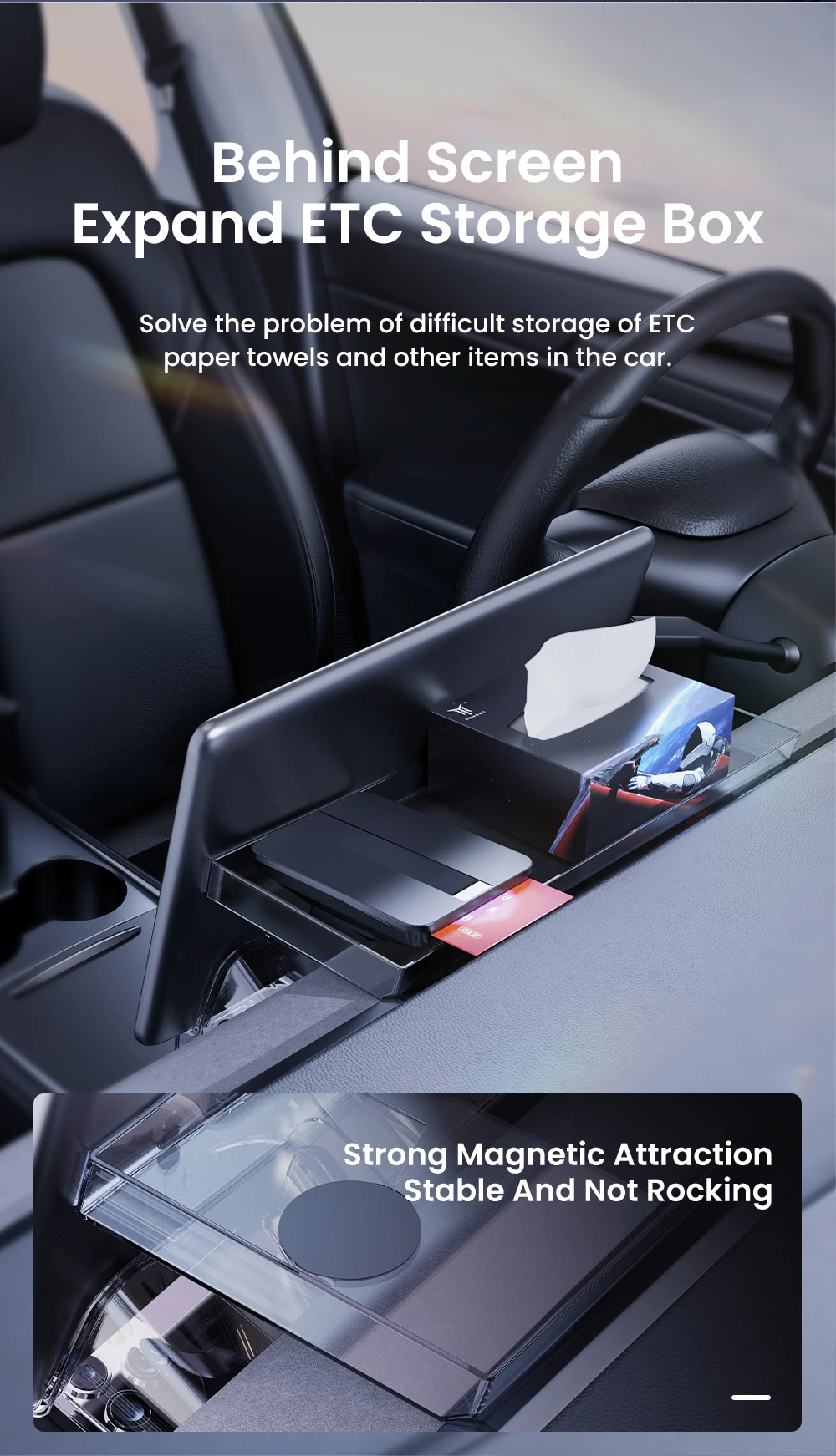 For Tesla Model 3/Y Juniper 2021-2025 Organizer Accessories central control scre