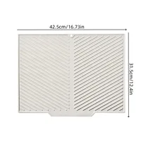 Tapis d'égouttage de cuisine, tapis isolant thermique pour table à manger, tapis de rangement en silicone incliné pour vaisselle, assiettes et tasses, tapis de drainage d'eau pour salle de bain 6