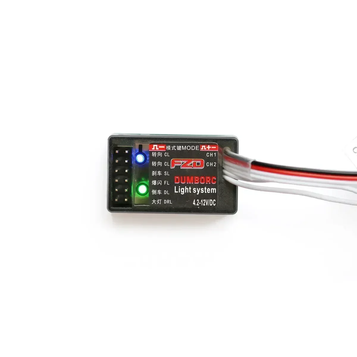 DUMBORC RC Car FZD Simulation Light Controller 12 LED System Kit for 1/10 1/8 Truck Drift TAMIYA CC01 4WD Axial SCX10