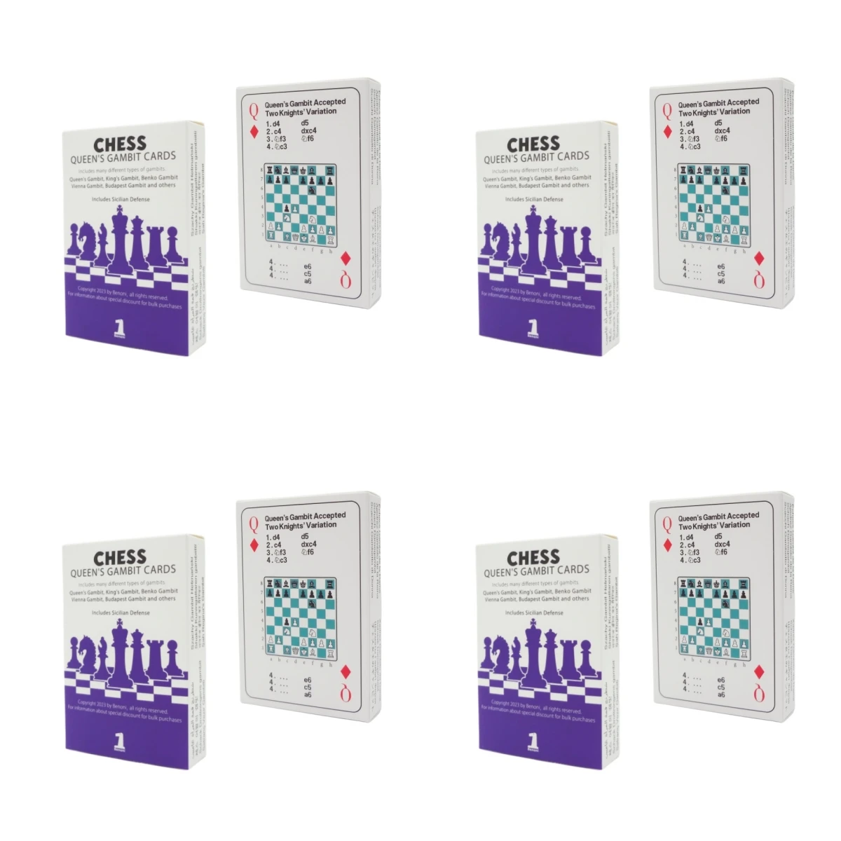4 x Queens Gambit