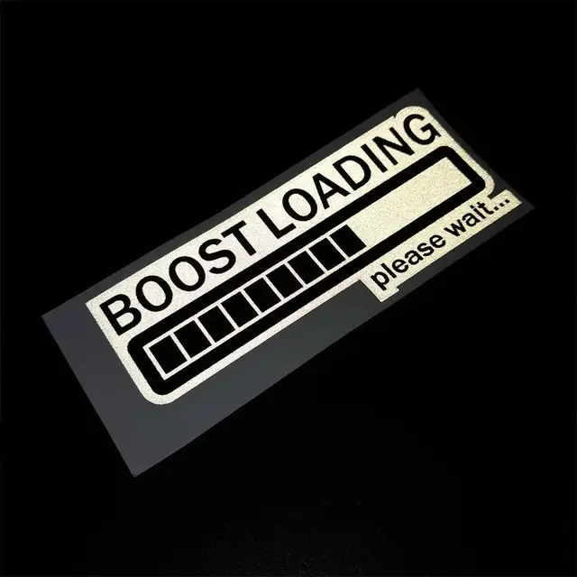 Newest Turbine Culture Sticker No Turbo No Fun PVC Japan JDM Reflective Sticker For Boost Loading Car Motorcycle Luggage Sticker 4