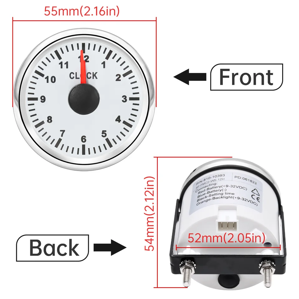 Qiilu Lumière sous-marine de bateau 12 V bleu 9LED bouchon de vidange