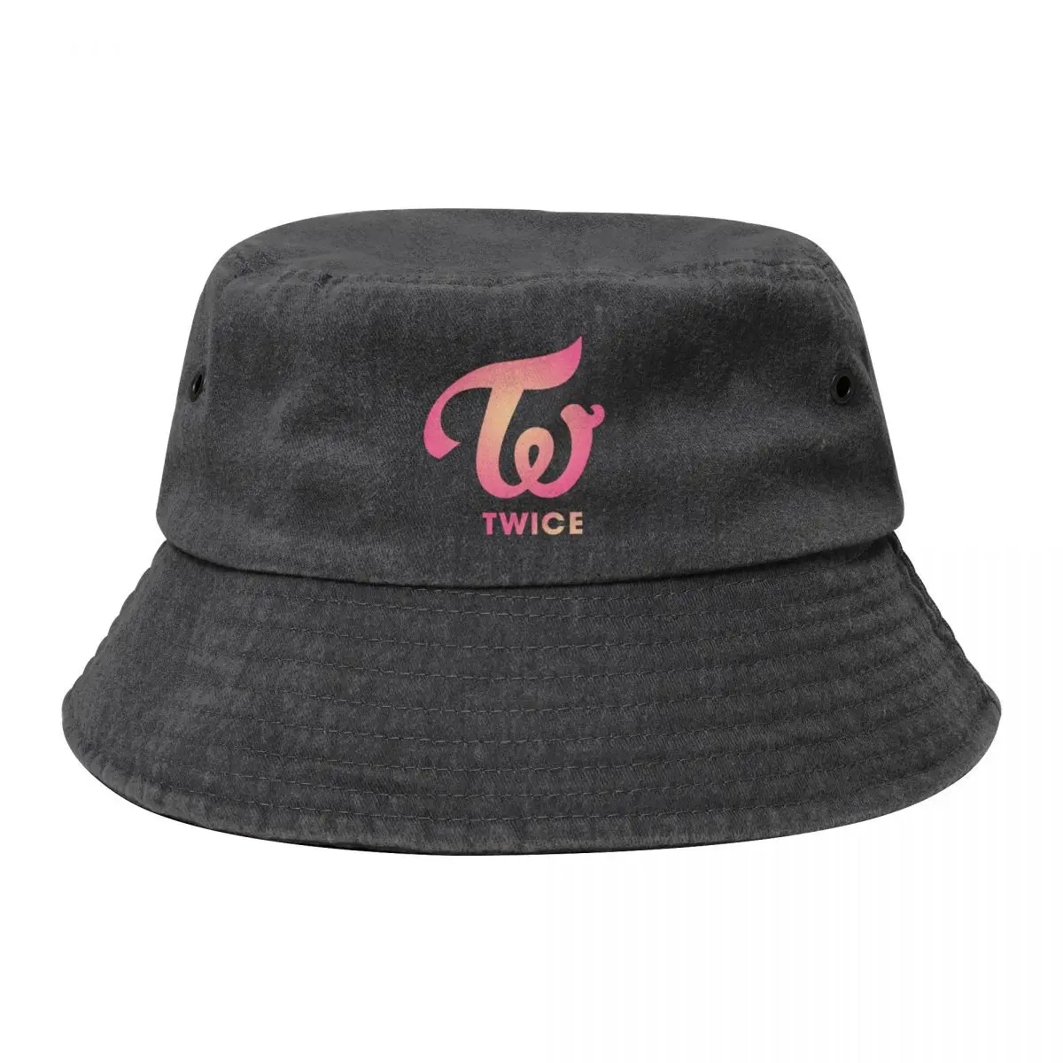 

Twice Logo Racerback Cowboy Denim Fisherman Hat With Printing