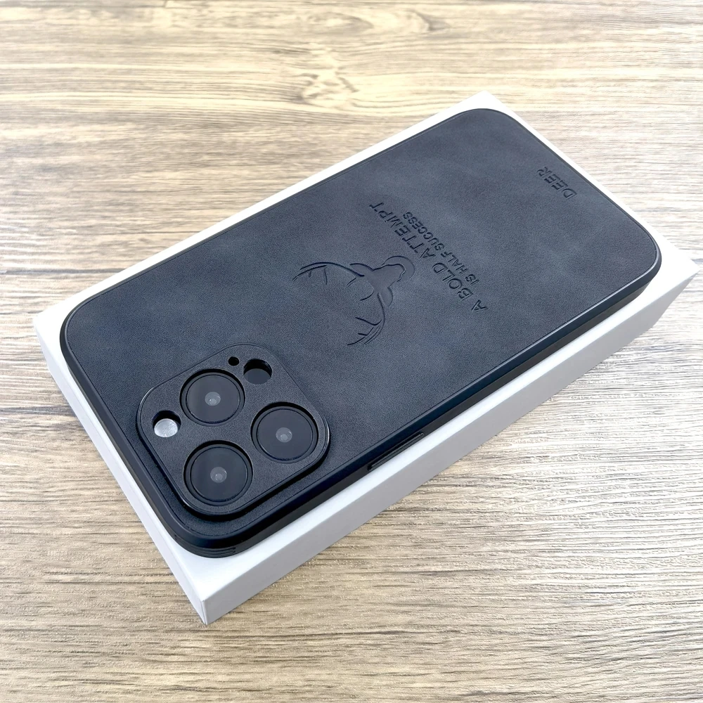 Custodia In Pelle Di Lusso Per Iphone 15 14 13 12 11 Pro Max Iphone13 Iphone14 Per Magsafe Magnetic Wireless Charge Deer Full Covers