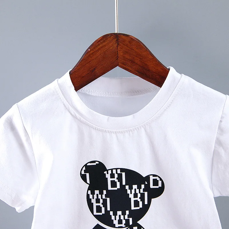 Baby Clothes 12 Month White T Shirt Summer Baby Boy Clothes To 12 - Main Image