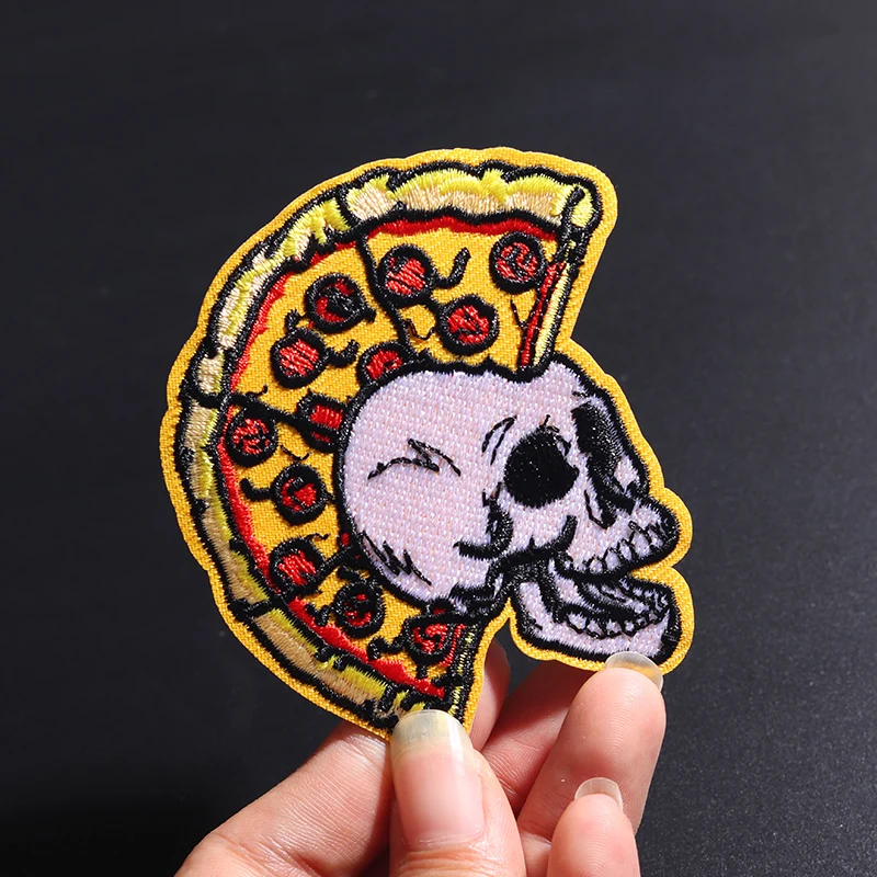 3pcs Skeleton Clothing Patches For Men, Iron On Sew On Embroidered Patches  For Men, Funny Embroidered Skull Patches