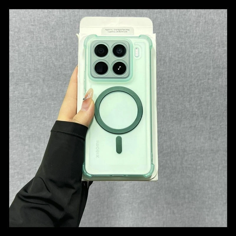 Airbag Shockproof Magnetic Wireless Charging Silicone Case with Magsafe Compatibility