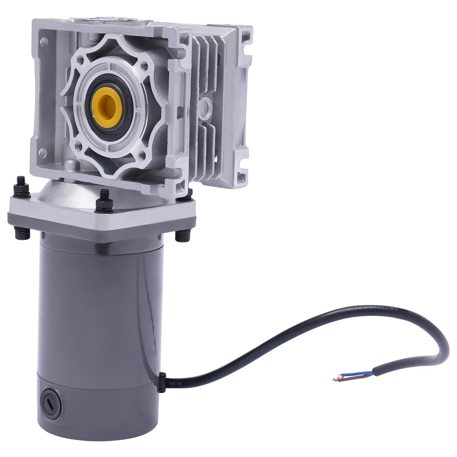 200W DC 12V 24V Worm Gear Speed Reducer Gearbox Electric NMRV040 worm gear DC Motor 1800RPM