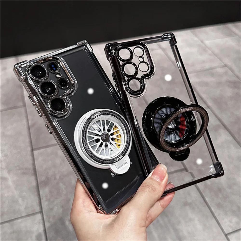 Shockproof Airbags Armor Magnetic Transparent Phone Case