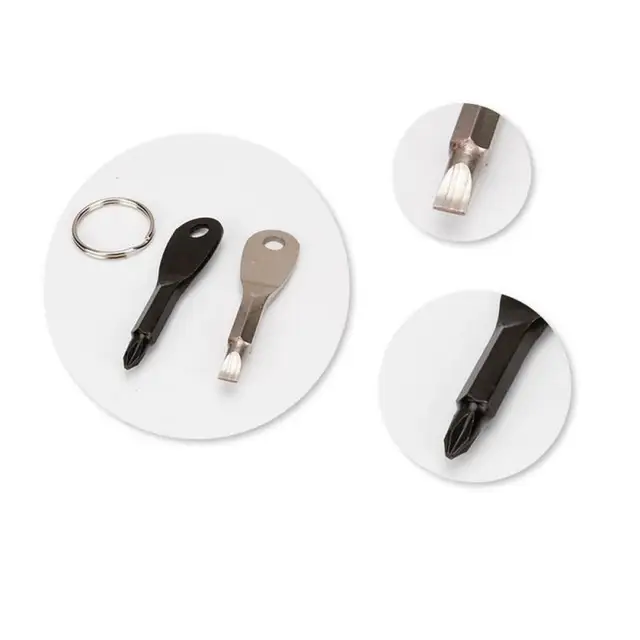 1/2PCS Emergency Key Screwdriver Outdoor Multifunctional EDC Tool Safety Protection Self Defense Prick Cone Combined Tool Set 3