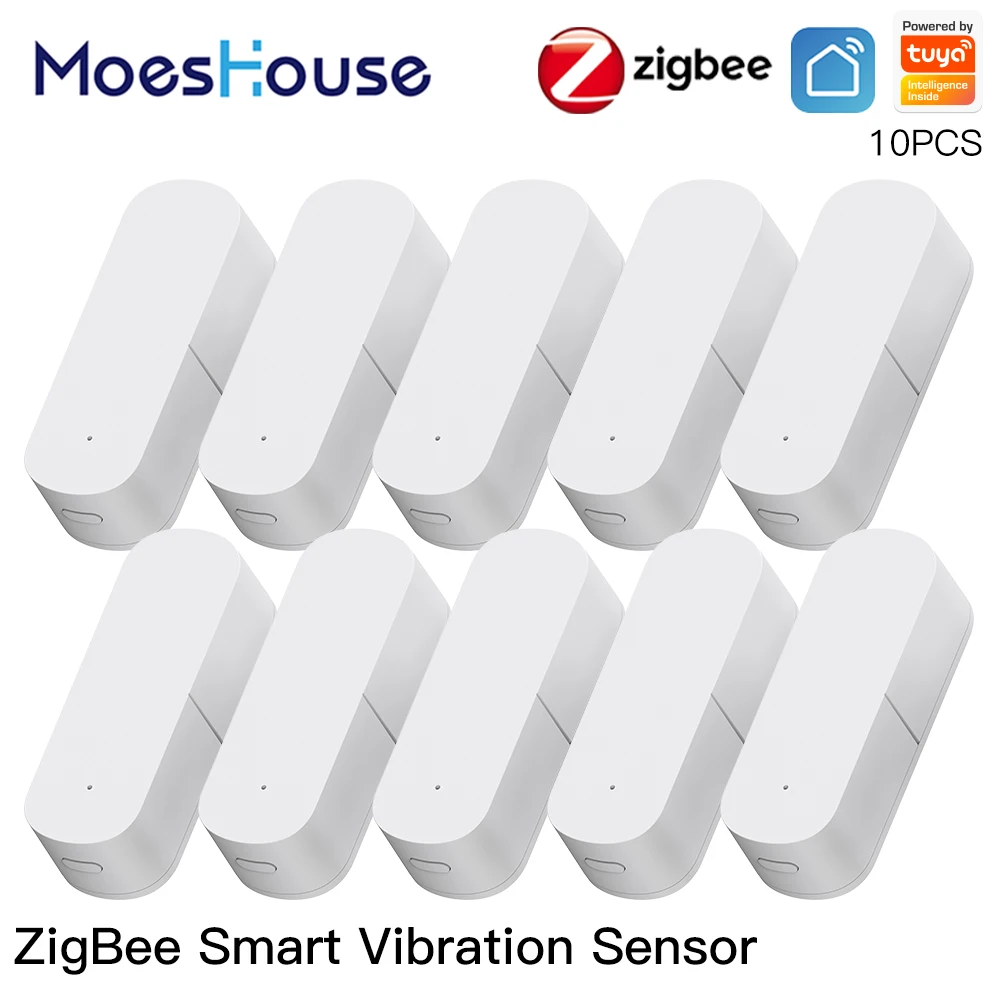 Датчик вибрации MoesHouse Zigbee умный датчик обнаружения движения и удара в режиме