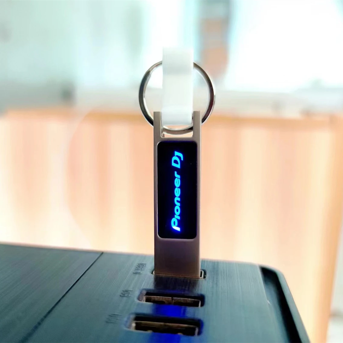 Color Led Light Metal Stick Usb 2.0 Pendrive Nome da Empresa Personalizado Padrão Pioneer dj 2023 128gb 64gb 32gb - Imagem 5