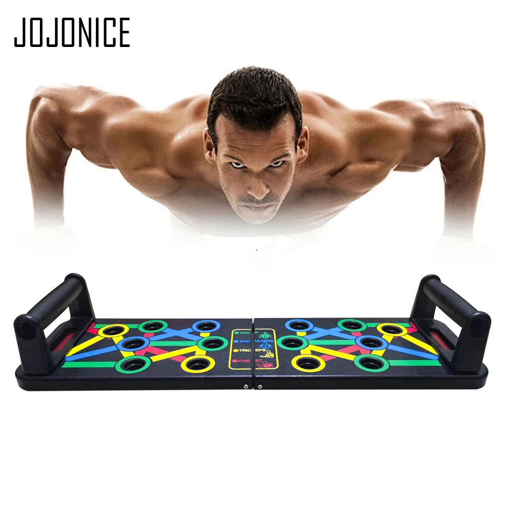 Push Up Board 14 in 1 Push-Up Rack Board Stand For ABS Abdominal Muscle Building Exercise Fitness