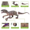 RC Dinosaur, Remote Control Dinosaur, Jurassic Velociraptor Toys with 50 Sheets Dinosaur Stickers, Walking Sounds Mode 2