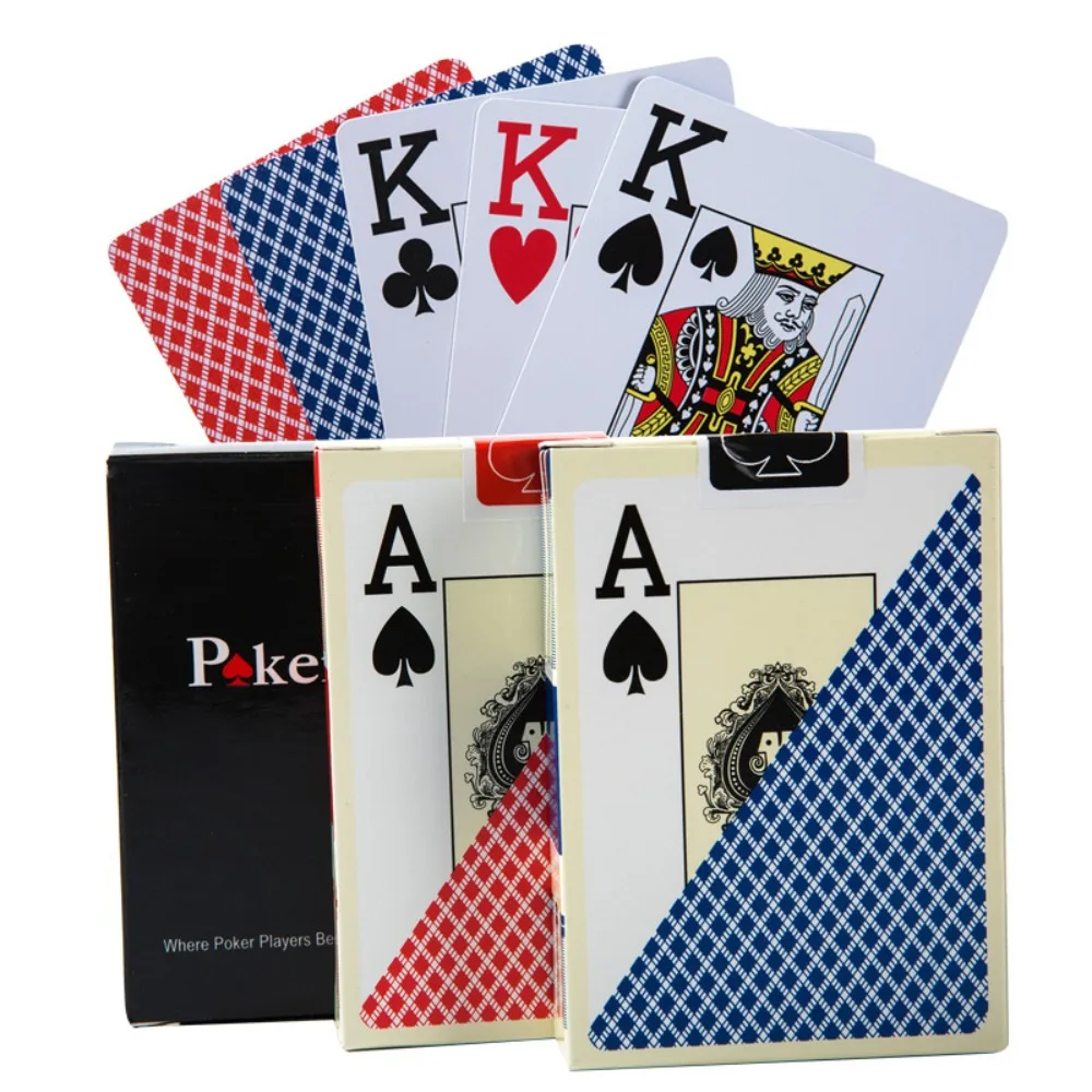 PVC Plastic Playing Card Flexible Scrub Waterproof Poker Club Cards Smooth Large Font Texas Hold'em for All Poker Games playing cards plastic playing cards