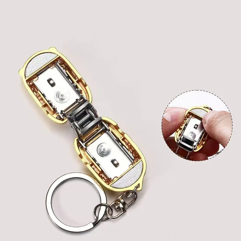 Luggage Folding Stainless Steel Nail Clipper Portable Nail Cutter Creative Mini Keychain Toenail Fingernail Trimmer Clippers 4