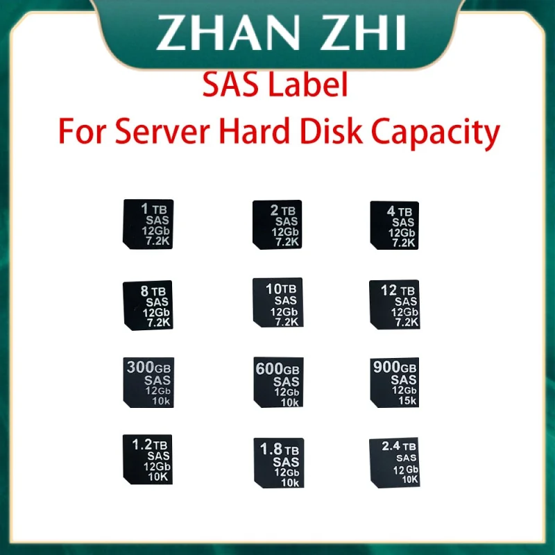 

Server Hard Disk Capacity Bracket POD SAS Capacity Label Sticker 1TB 2TB 4TB 8TB 10TB 12TB 300GB 600GB 900GB 1.2TB 1.8TB 2.4TB
