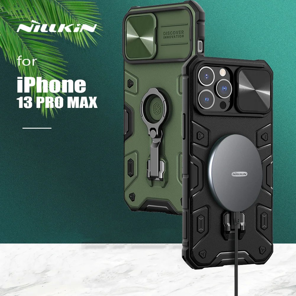 

Чехол Nillkin Camshield для iPhone 13 Pro Max, бронированный Магнитный чехол-накладка для задней камеры, чехол для iPhone 13 Pro Max, чехол для объектива
