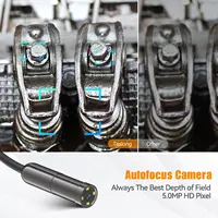 TESLONG 5.0MP 3 in 1 Usb Endoscope Camera 2594x1944P IP67 Auto Focus Hard Wire Industrial Borescope for Android Ios 2
